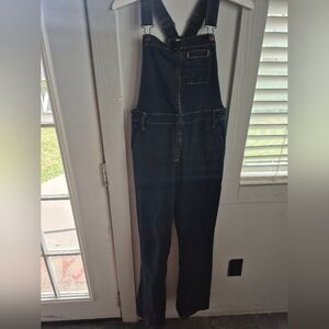 GAP Women's Dark Blue Denim Overalls